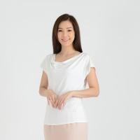 ราคา Guy Laroche Jersey Blouse เสื้อกีลาโรช เสื้อไม่มีปก เสื้อยืด แขนสั้น ผ้าโพลีเอสเตอร์ GR3XWH (10186251153)