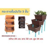 ราคา กระถางปลูกผัก ขั้นบันได 3 ชั้น กระถางหลายชั้น ปลูกต้นไม้ เพิ่มพื้นที่ กระถางแนวตั้ง ปลูกผักสวนครัว (11319652634)