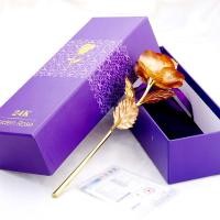 ราคา กุหลาบจำลองเคลือบทอง24k ของขวัญ ของที่ระลึก สีทอง (1859193650)