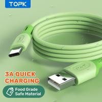 ราคา สายชาร์จคุณภาพสูง TOPK สายเคเบิลข้อมูล Android Type C สายชาร์จเร็วและปลอดภัย สายชาร์จ USB (15733291833)