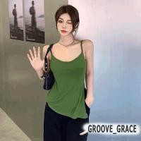 ราคา Groove 11059เสื้อครอปสายเดี่ยว สายเดี่ยวไหมพรมถัก อกเว้า แบบครึ่งตัว ผ้านิ่มใส่สบาย สายเดี่ยวเซ็กซี่ แฟชั่น ผู้หญิง (21300595956)