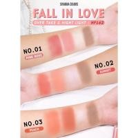 ราคา HF162 Sivanna Fall in love over take hight light ฟอลอินเลิฟโอเวอร์เทคแอนด์ไฮท์ไลท์ 19 2g (16680103983)