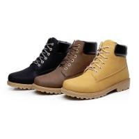 ราคา รองเท้าบู๊ทหนังกลับแฟชั่นชาย (8489320430)