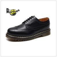 ราคา แท้ Dr martens Brock หนังรองเท้าหนังเล็กชายและหญิงเพิ่มขึ้นรองเท้าลำลองกันน้ำ (8889313682)