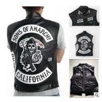 ราคา เสื้อกั๊กหนัง Sons Of Anarchy สไตล์พังก์สําหรับขี่รถจักรยานยนต์ (17431735162)