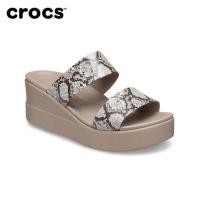 ราคา Crocs รองเท้าแตะและรองเท้าแตะผู้หญิงแพลตฟอร์มใหม่ (3990352855)