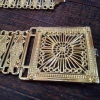 ราคา เข็มขัดทองเส้นใหญ่ เงินผสมทองเหลืองแท้ (4563664340)