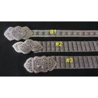ราคา เข็มขัดชุดไทย เข็มขัดเงิน รมดำ ลายฉลุ โบราณ ยาว 42 นิ้ว (4432676705)