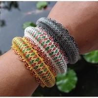 ราคา กำไลข้อมือล้านนา ลายดอกจิก กำไลโบราณภาคเหนือ (5644823114)