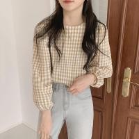 ราคา เสื้อเชิ้ตแขนยาว คอกลม ลายสก๊อต สีเหลือง สไตล์เกาหลี แฟชั่นฤดูร้อน สําหรับผู้หญิง (14962378509)