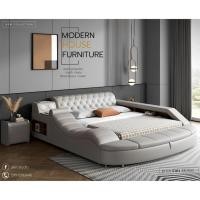 ราคา เตียงนอน6ฟุต multifunctional bed รุ่นj4 เตียงมัลติฟังก์ชั่น ดีไซน์โมเดิร์น หรูหราฟังก์ชั่นครบคัน (20724967709)