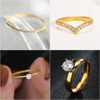 ราคา แหวนไม่ลอกไม่ดำแฟชั่นผู้หญิง แหวนงานสแตนเลส มีลายหลายๆแบบให้เลือก แหวนเพชร สไตล์เกาหลี สวยๆ เรียบร้อย หรูดูแพง (20886446872)