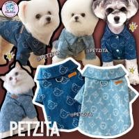 ราคา พร้อมส่ง เสื้อเชิ๊ตยีนส์สุดเท่ห์ งานป้ายแบรนด์ เสื้อผ้าสัตว์เลี้ยง สุนัข หมา แมว (10841724175)