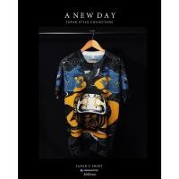 ราคา A NEW DAY 221 เสื้อยืดสไตล์ญี่ปุ่น Daruma Black Japan (14583966421)