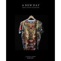 ราคา A NEW DAY NO 072 เสื้อลาย สไตล์ญี่ปุ่น สกรีนเต็มตัว ลายสักญี่ปุ่น Raijin ไรจิง ใส่ได้ทั้ง หญิง และ ชาย (1504602224)