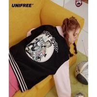 ราคา Betty Boop UNIFREE baseball bomber cotton jacket lapel loose แจ็คเก็ตเบสบอลซิปหน้า (22456775169)