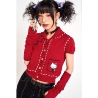 ราคา Chemical girl x Hello Kitty embroidery two wear sweater เสื้อไหมพรมคาร์ดิแกน ปลอนแขนคิตตี้ ซานริโอ สไตล์วินเทจ ผ้าวิสโคส (18479352345)