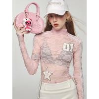 ราคา 1JINNCIRCLE pink snakeskin pattern bowling bag กระเป๋าลายหนังงูสีชมพู กระเป๋าโบว์ลิ่ง (25961199210)