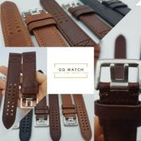 ราคา GQ watch สายนาฬิกาหนัง สายหนังวัวแท้ หนังทรงหนานิ่ม หัวสายแบบสองเข็ม เหมาะกับนาฬิกาแบรนด์ Seiko Luminox เท่มากๆ (7042890072)