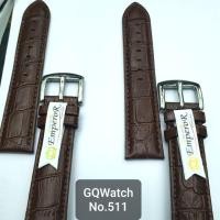 ราคา GQ watch สายนาฬิกา สายหนังแท้ลายจระเข้ แบรนด์ Emperor wristwatch strap genuine leather (5305493257)
