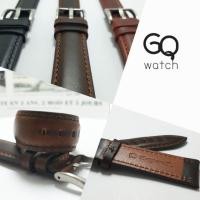 ราคา GQ watch สายนาฬิกา หนังแท้ สไตล์DW เรียบ หรู ดูผู้ดี wristwatch strap genuine leather (2481991843)
