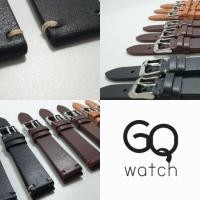 ราคา GQ watch สายนาฬิกา หนังแท้ หนังทั้งเส้น สายสไตล์ Vintage wristwatch strap genuine leather (2811150833)