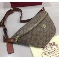 ราคา กระเป๋า คาดอก คาดเอว Coach Size กว้าง 11 นิ้วสูง6 5นิ้วปากกว้าง10นิ้ว beltbag (4381306709)
