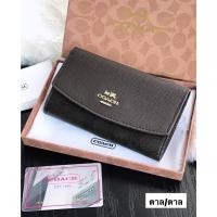 ราคา กระเป๋าสตางค์ ใบกลาง Coach wallet bag 2 พับ สีมาใหม่ พร้อมส่ง 15 สี งานสวยน่าใช้ โค้ช (16522312542)