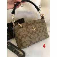 ราคา กระเป๋าสะพาย COACH สามซิป งานเกรดพรีเมี่ยมปั้มทุกจุด ติดโลโก้ปั้ม Coach bag โค้ช (2101698942)