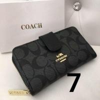 ราคา กระเป๋าสตางค์ Coach สองพับ ขนาด 6 นิ้ว กระเป๋าสตางค์ใบกลาง (5800545493)