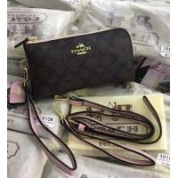 ราคา กระเป๋าคล้องมือ coach 2 ซิป มีสายสะพายยาว คล้องมือ2ซิป โค้ช crossbody (2727276216)
