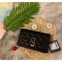 ราคา กระเป๋า Lyn สะพายข้างปักหมุด ขนาด 7 5 นิ้ว (23634098947)