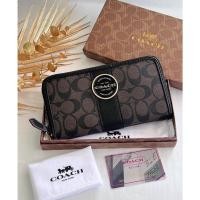 ราคา กระเป๋า กระเป๋าสตางค์ ซิปรอบใบยาว coach ขนาด 8 นิ้ว (18542923315)