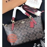 ราคา กระเป๋า Coach ทรงพัด ขนาดปากกว้าง 14 นิ้ว ฐานกว้าง 11 นิ้ว สูง 9 นิ้ว (18534046965)