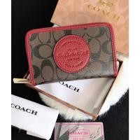ราคา กระเป๋าสตางค์ Coach ซิปรอบใบกลาง กระเป๋าสตางค์ใบกลาง กระเป๋า6นิ้ว Wallet bag โค้ช (17705041223)