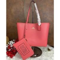 ราคา กระเป๋า งานแท้ OUTLET COACH REVERSIBLE CITY TOTE IN SIGNATURE CANVAS COACH F36658 ขนาด 17 นิ้ว (17353993129)