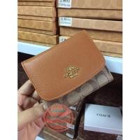 ราคา กระเป๋าสตางค์ coach ใบสั้น สามพับ ขนาด 4 5 นิ้ว (16082486438)
