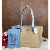 ราคา กระเป๋า งานแท้ OUTLET COACH REVERSIBLE CITY TOTE IN SIGNATURE CANVAS COACH F36658 (15677498430)