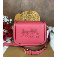 ราคา กระเป๋า OUTLET แท้ CoachSADDLE BAG WITH HORSE AND CARRIAGE COACH C4058 (13967555960)