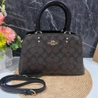 ราคา กระเป๋า OUTLET แท้ COACH MINI LILLIE CARRYALL IN SIGNATURE CANVAS COACH F91494 (12064418247)