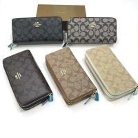 ราคา กระเป๋า กระเป๋าสตางค์ Coach ซิปรอบ 2ซิป ใบยาว (6191640118)