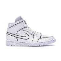 ราคา แท้100 รองเท้า Air Jordan 1 Mid Iridescent Reflective White W ouMO (10079649881)