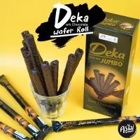 ราคา Deka Wafer Roll Jumbo Dark Chocolate เดก้า เวเฟอร์ โรล จัมโบ้ ดาร์ก ช็อกโกแลต ขนาด 160 g 1 กล่อง มี 10 ชิ้น (10718265806)