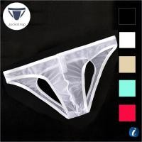 ราคา M L XL กางเกงในชาย บิกินี่เอวต่ำซีทรู ผ้าตาข่ายทั้งตัว เบาบาง Bikini Jockstrap เว้าด้านหลัง ระบายความอับชื้นได้ดี (4344742419)