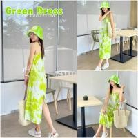 ราคา เดรสยาวสีเขียวมะนาวว (22273925234)