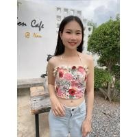 ราคา เสื้อเกาะอกผูกโบว์ด้านหลัง โชว์ความเซ้กซี่ (25200432707)