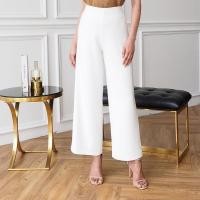 ราคา กางเกงเอวสูง Lux Palazzo PANTS ไม่มีขอบเอว ทรงเบสิค ขากระบอกใหญ่ VEERA HOF (14613106950)