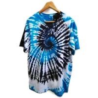 ราคา เสื้อยืดคอกลมมัดย้อม เสื้ิิอยืดมัดย้อมสีน้ำทะเลดำ (5602407418)