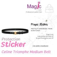 ราคา ฟิล์มกันรอย สติ๊กเกอร์กันรอย Celine Triomphe Medium Belt Logo (18517258995)