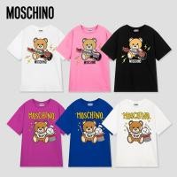 ราคา เสื้อยืดแขนสั้นMoschino เสื้อยืดแขนสั้น พิมพ์ลายโลโก้ OS Bear ทรงหลวม สําหรับคู่รักS 5XL (20877901966)